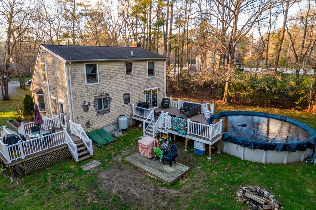 16 Gammons Road Acushnet, MA 02743 - Photo 5 of 31 an aerial view of a house with backyard