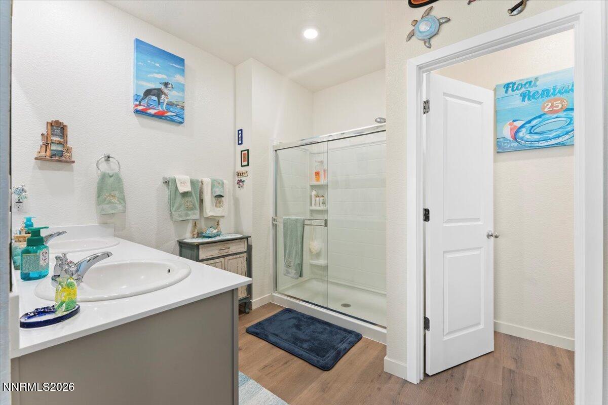 809 Egan Canyon Road Dayton, NV 89403 - Photo 30 of 51 a kitchen with stainless steel appliances a refrigerator and a stove top oven