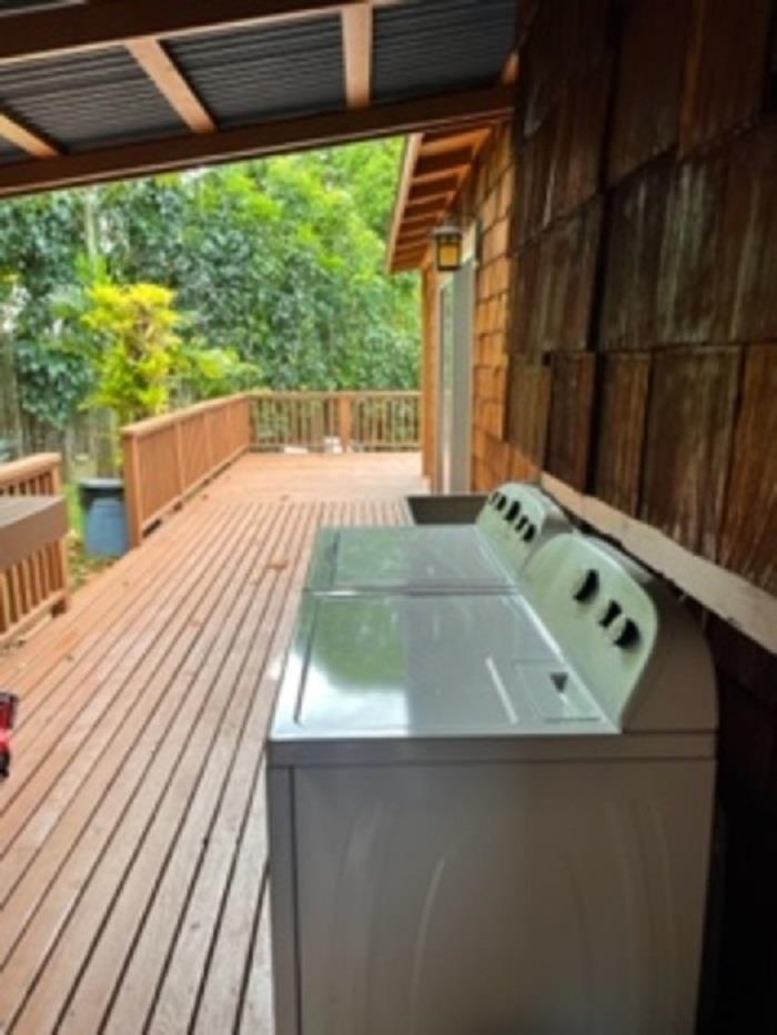 321 West Kuiaha Road Haiku, HI 96708 - Photo 8 of 27 a view of balcony with wooden floor
