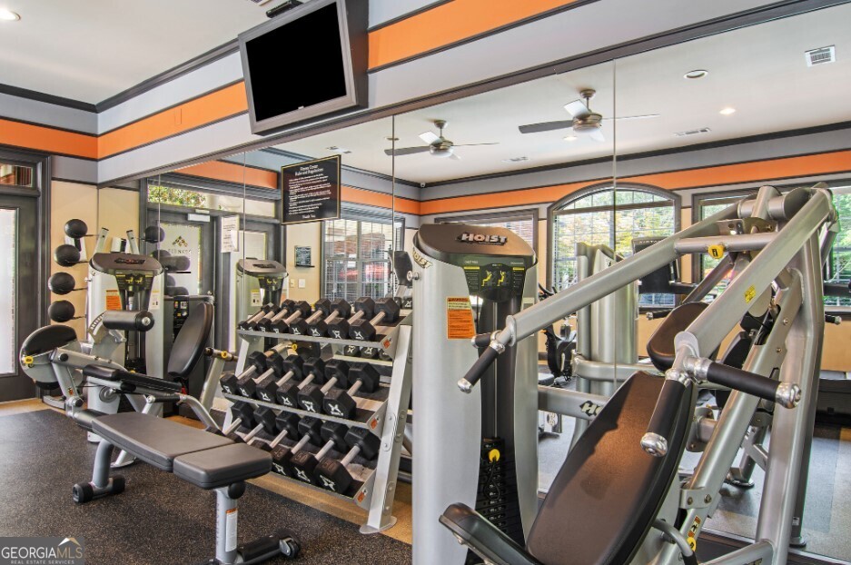 100 Ladson Court, Unit 513 Decatur, GA 30033 - Photo 15 of 20 a view of a room with gym equipment