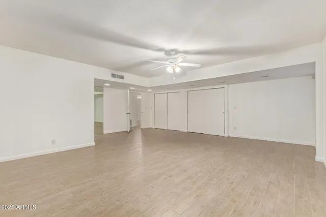 a view of an empty room