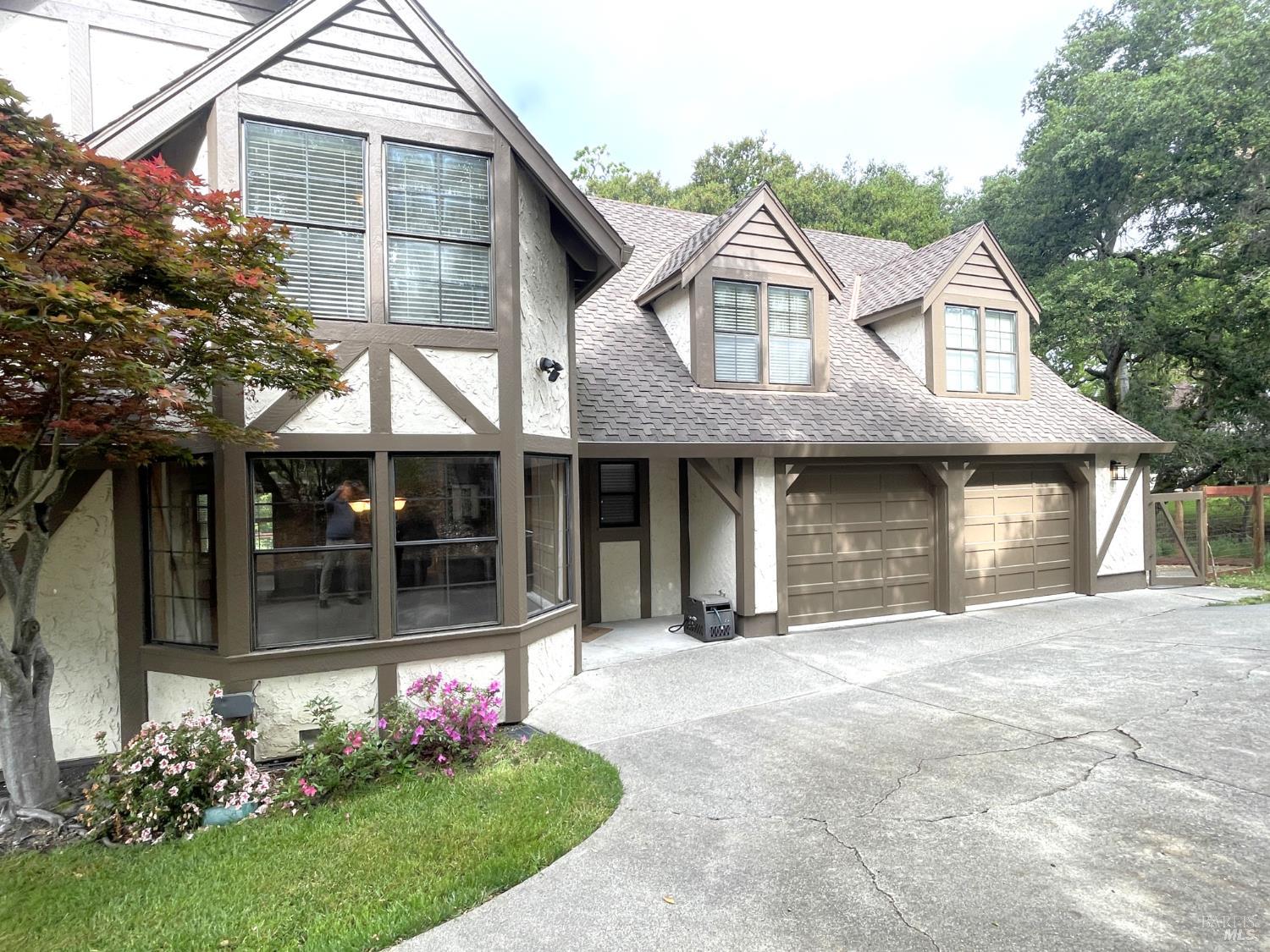 3541 Golf View Terrace Santa Rosa, CA 95405 - Photo 105 of 110 a front view of a house with a garden and plants