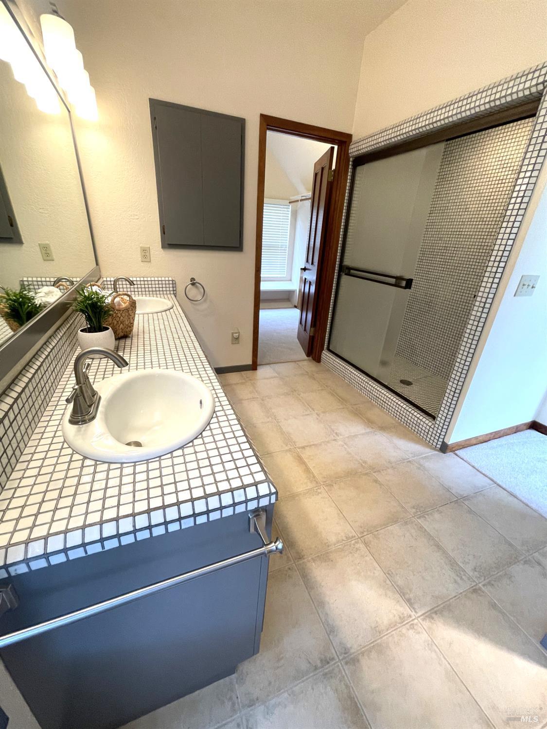 3541 Golf View Terrace Santa Rosa, CA 95405 - Photo 67 of 110 a bathroom with a sink and mirror