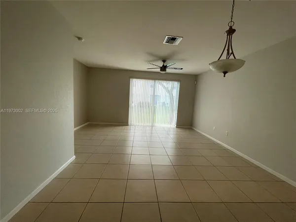 a view of a livingroom with a chandelier