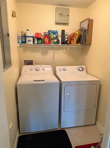 a room with a wooden closet