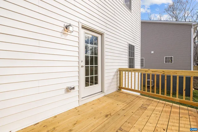 a view of a balcony with window