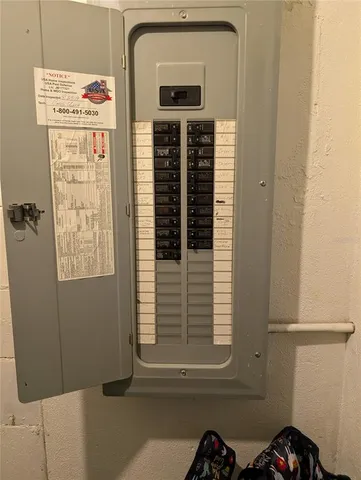 a view of a hallway with front door