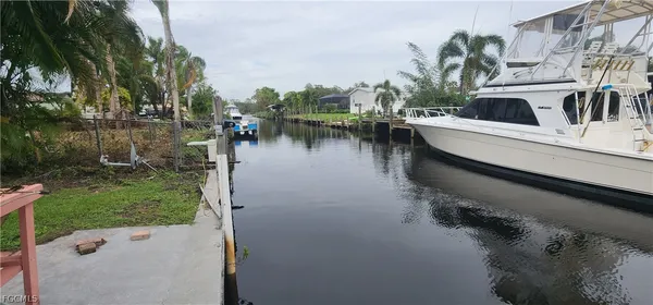a view of a lake with houses