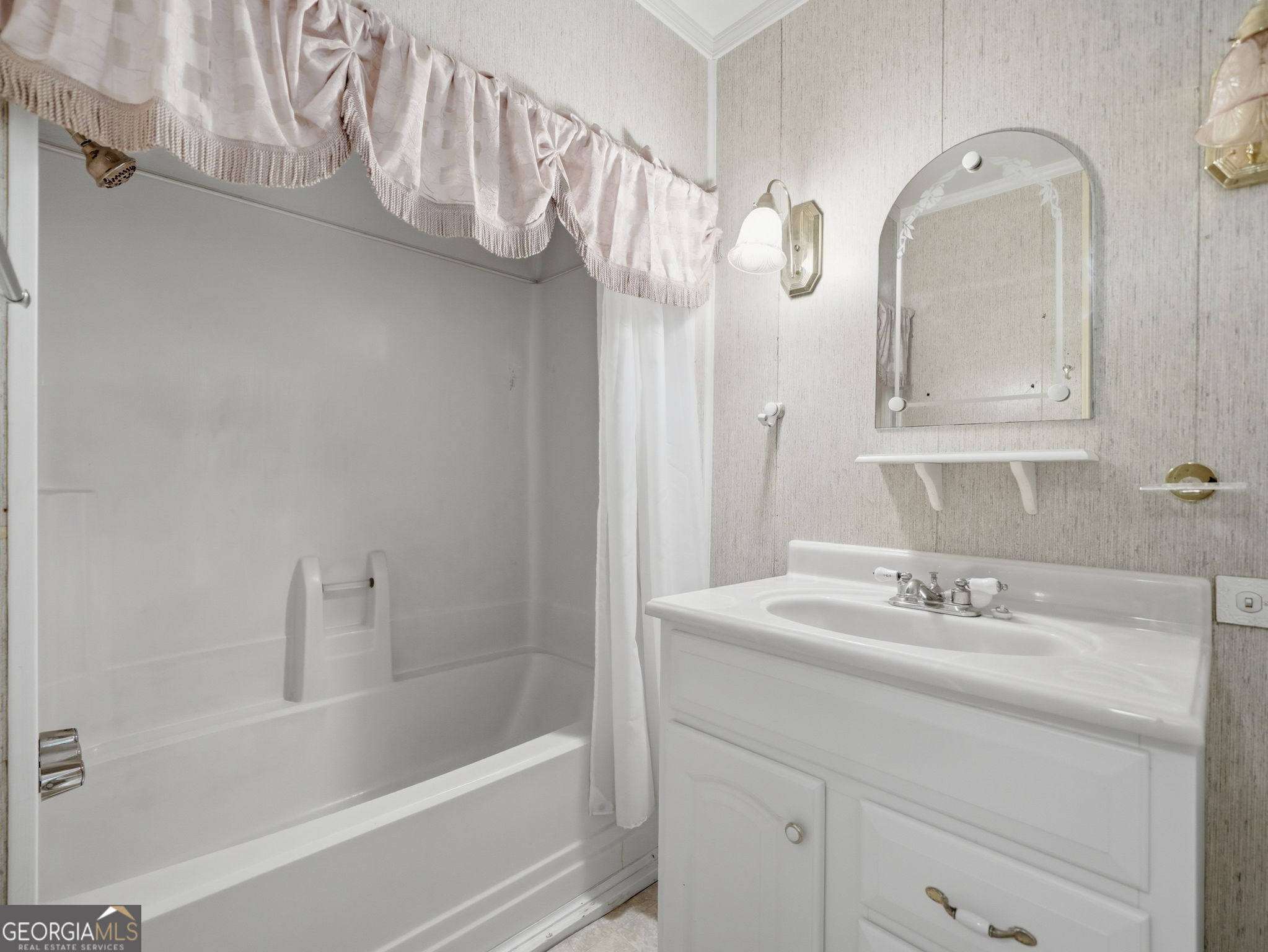 629 Goose Island Road Cherry Log, GA 30522 - Photo 19 of 52 a bathroom with a sink a vanity and a mirror
