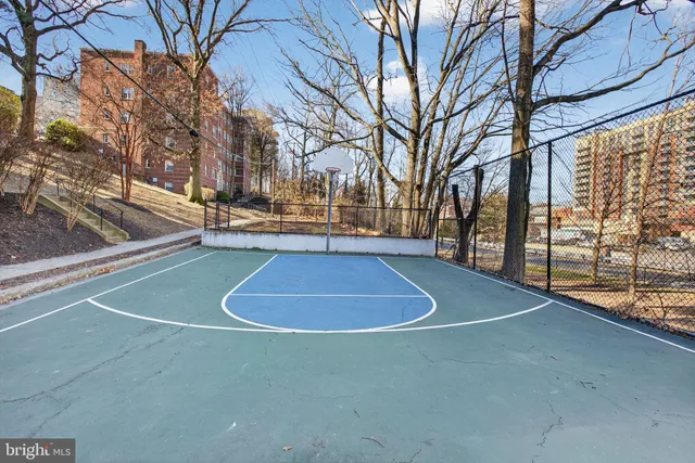 a view of outdoor space and tennis court