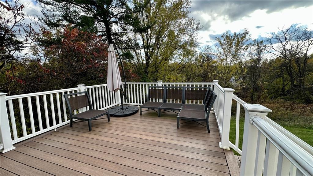 6949 Shannon Road Verona, PA 15147 - Photo 42 of 49 a view of deck with two chairs and wooden fence