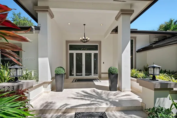 a view of a house with sitting area
