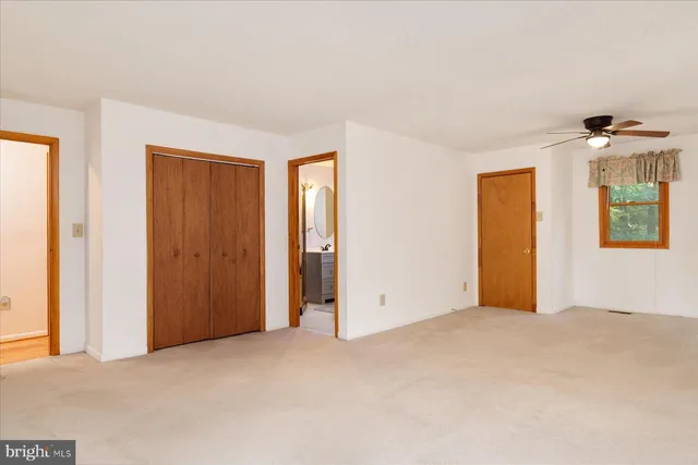 a view of an empty room