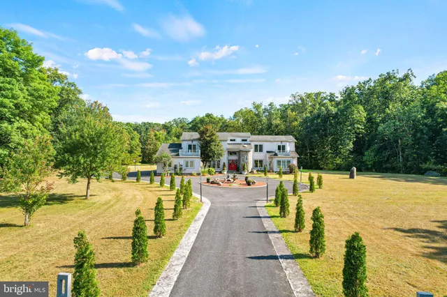 a front view of a building with street view