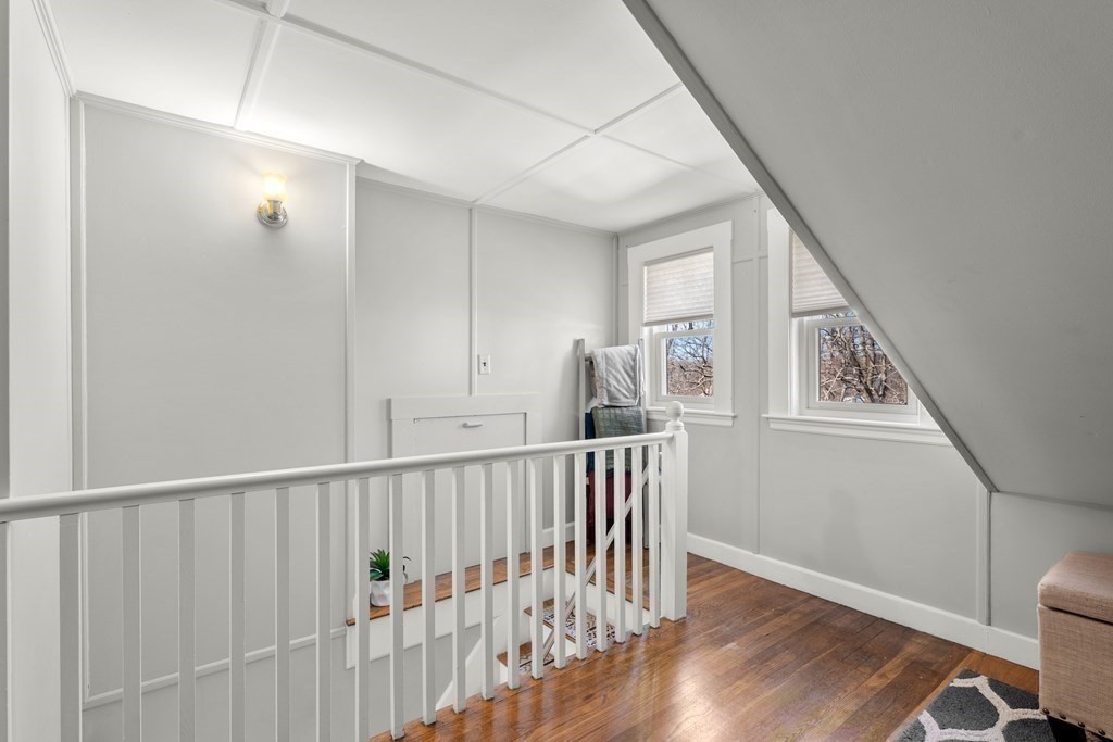 222 Windsor Avenue Swampscott, MA 01907 - Photo 21 of 36 a view of staircase with railing and white walls
