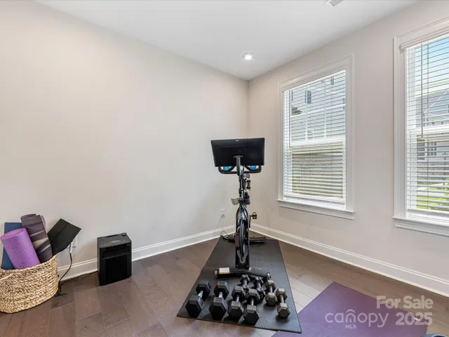 a room with furniture and a window