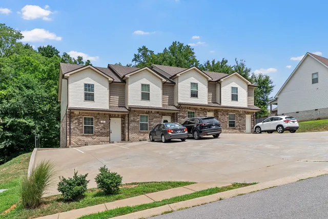 a view of a house with a patio