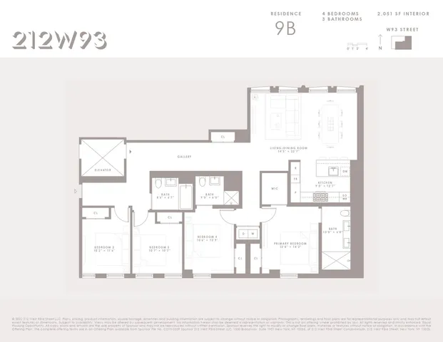 $3,495,000 | 212 West 93rd Street, Unit 9B | Upper West Side