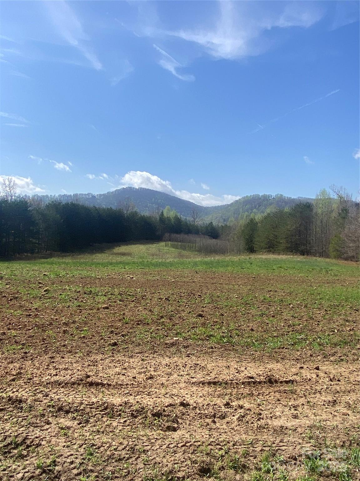 a view of an ocean and a mountain