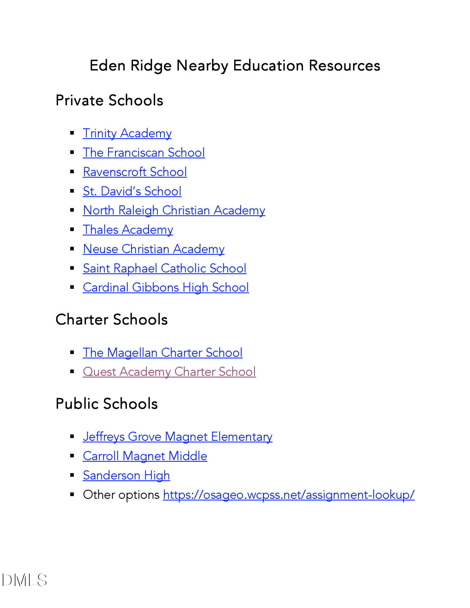 3008 Eden Harbor Court Raleigh, NC 27613 - Photo 44 of 45 EdenRidge_School_List_En