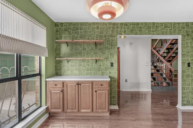 an outdoor view of entrance