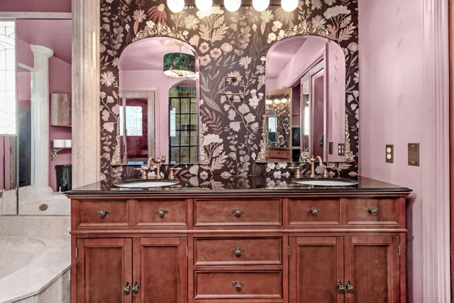 front view of residential house with staircase