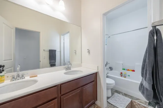 a building outdoor space with patio furniture