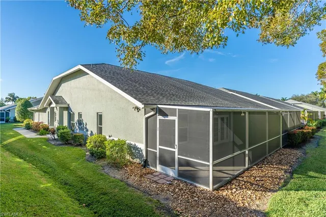 a view of backyard with green space