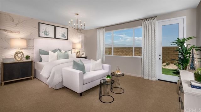 a bedroom with a bed potted plant with the outer view