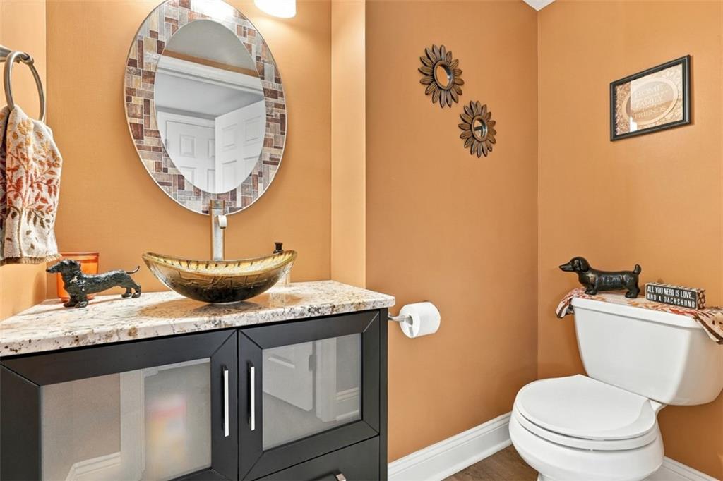 154 Rifgon Drive Canonsburg, PA 15317 - Photo 14 of 42 Modern, updated half bath conveniently located just off the main living area.