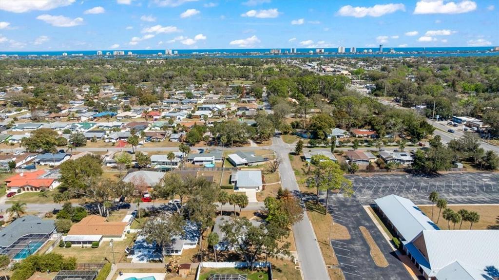 1436 Mardrake Road Daytona Beach, FL 32114 - Photo 34 of 37 an aerial view of residential houses with outdoor space