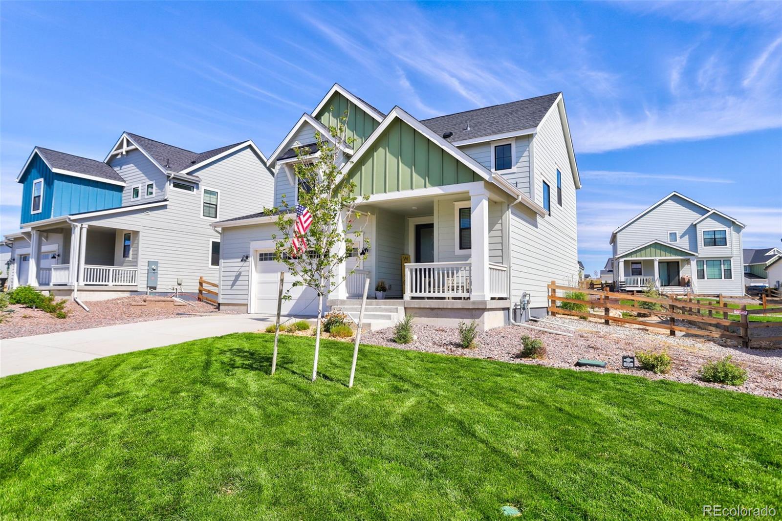 1131 Williams Loop Elizabeth, CO 80107 - Photo 3 of 40 a view of a house with a yard porch and sitting area