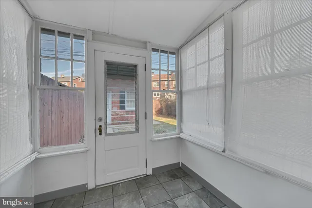 a view of front door of house