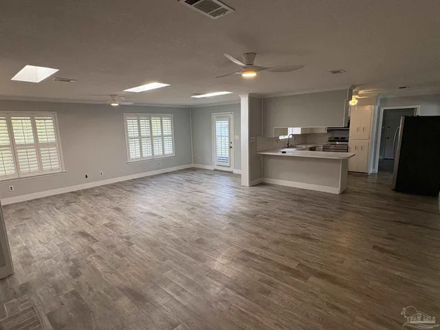 a view of an empty room