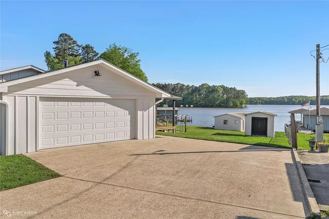 a house with trees in the background