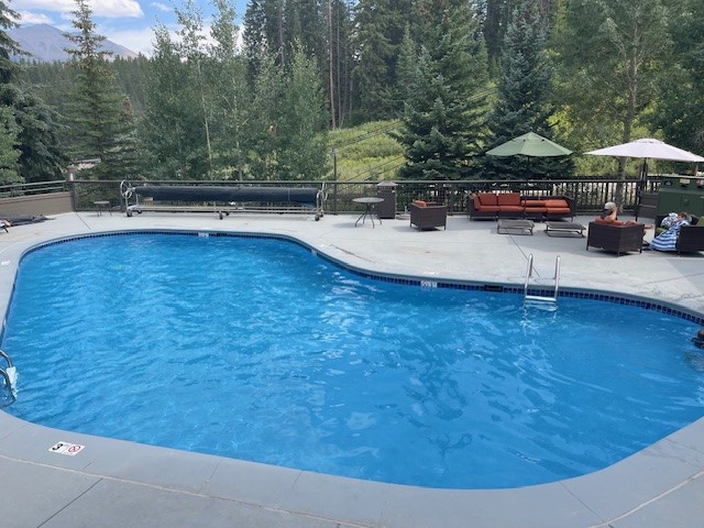 640 Village Road, Unit 4320 Breckenridge, CO 80424 - Photo 13 of 39 swimming pool view with a seating space