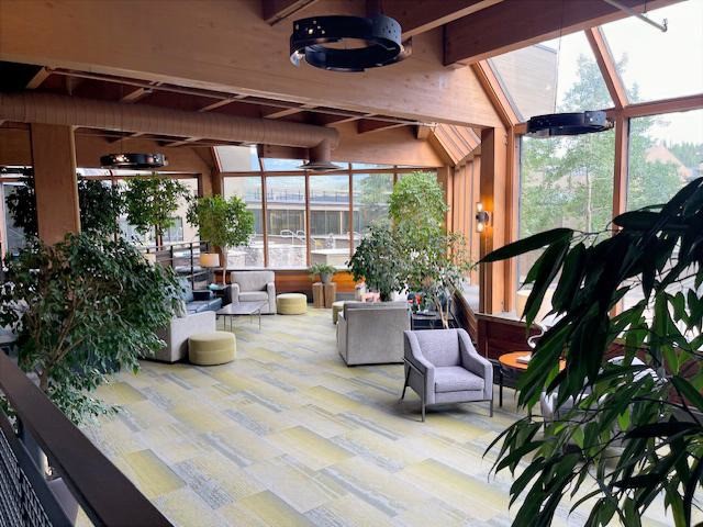 640 Village Road, Unit 4320 Breckenridge, CO 80424 - Photo 32 of 39 a view of patio with couches and potted plants