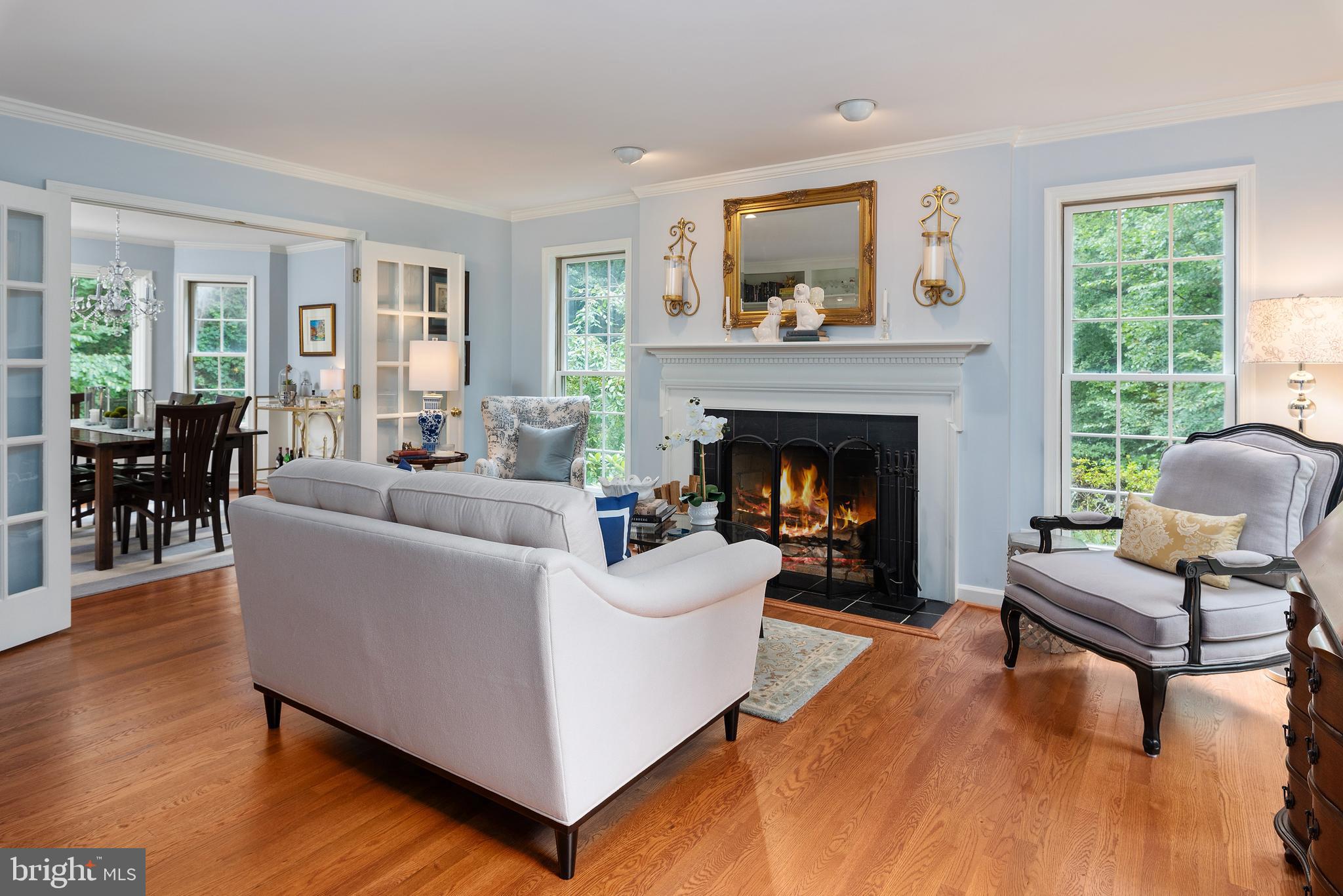 1936 High Ridge Road Annapolis, MD 21409 - Photo 3 of 75 Recessed lighting accents wood burning fireplace.