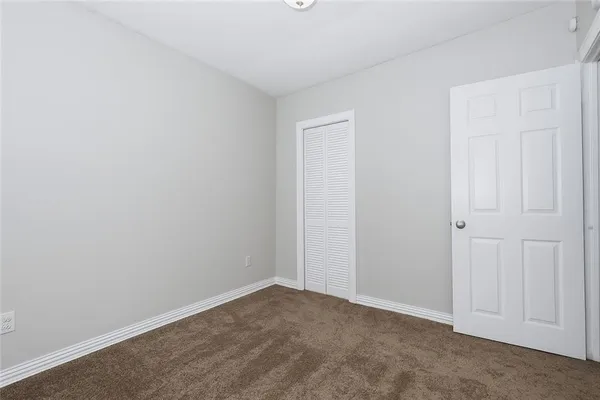 a view of an empty room