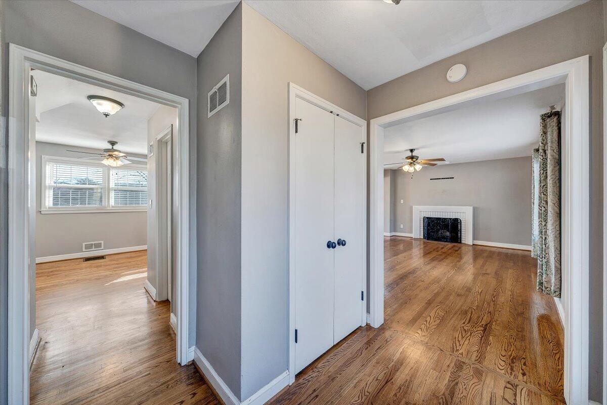 3584 Cedar Lane Roanoke, VA 24018 - Photo 3 of 75 a view of a hallway with wooden floor and a living room