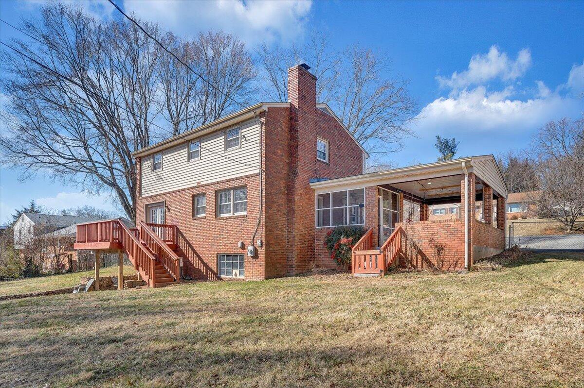 3584 Cedar Lane Roanoke, VA 24018 - Photo 68 of 75 a view of a house with a yard covered with snow