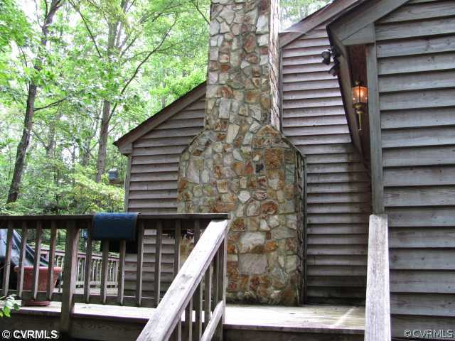 17168 Tulip Poplar Road Beaverdam, VA 23015 - Photo 3 of 12 Exterior Back - Exterior Side, Stone Fireplace Spa