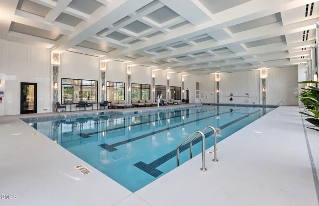 a view of a swimming pool and outdoor space