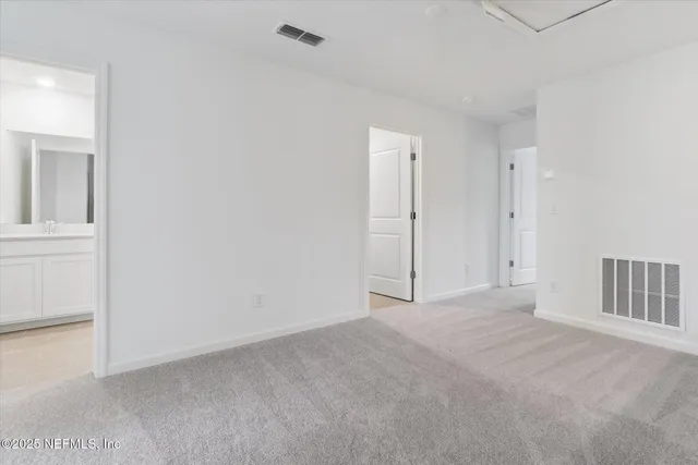 a view of an empty room