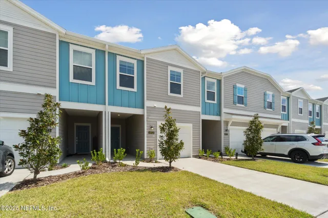 a house view with a garden space