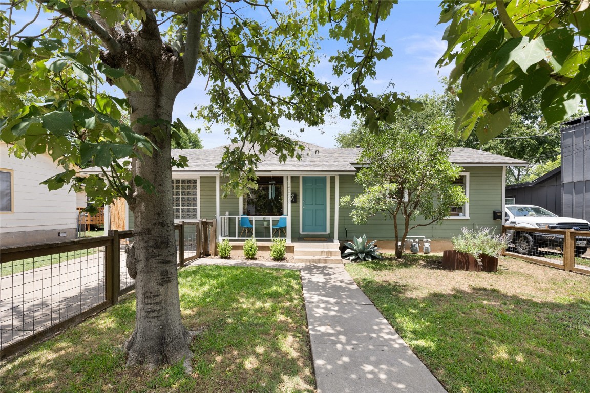 2000 Alegria Road, Unit A Austin, TX 78757 - Photo 1 of 1 a view of a house with sitting area and garden