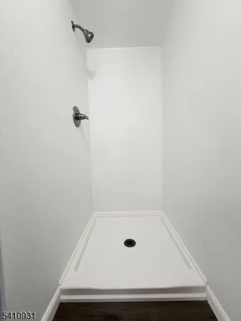 a bathroom with a tub