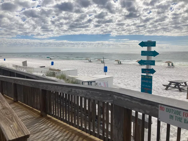 a roof deck view with a seating space