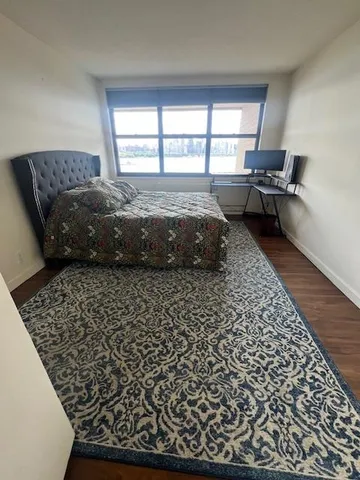 a view of a city with tall buildings