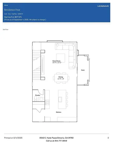 $3,750 | 2557 East Lincoln Paseo, Ontario, CA 91762